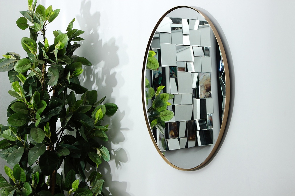 [MJ1B-16] MIRROR OVAL 600X900MM BLACK