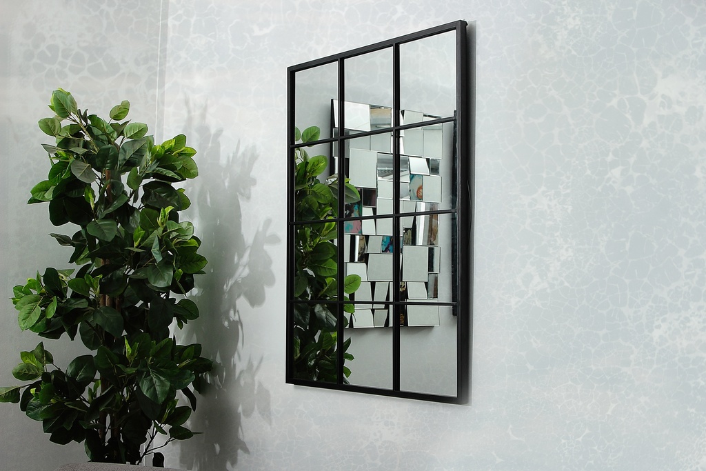 [MJ2B-17] MIRROR GRID BLOCK 900X1200MM BLACK