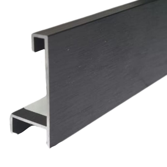 [126B] ALUMINIUM MOULDING W 16 X H 32 X L 2900MM BLACK