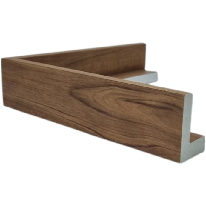 [1173-3K] PS MOULDING W 30 X H 45 X L 2900MM NATURAL KIAAT (CANVAS FLOATER 33MM) 10MM FACE