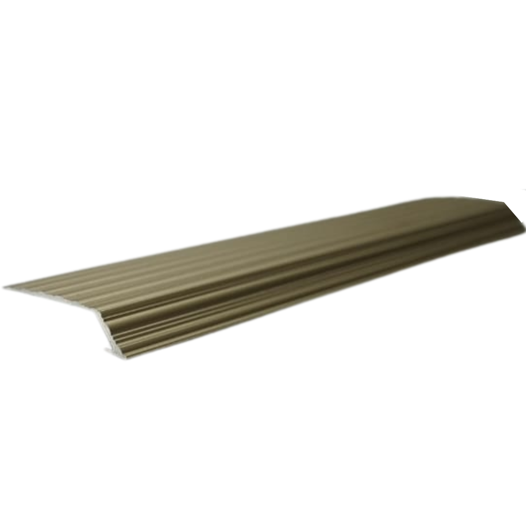 [3069AC] ALUMINIUM FLOORING PROFILE COVER TREAD H 6 X W 28 X L 2700MM CHAMPAGNE