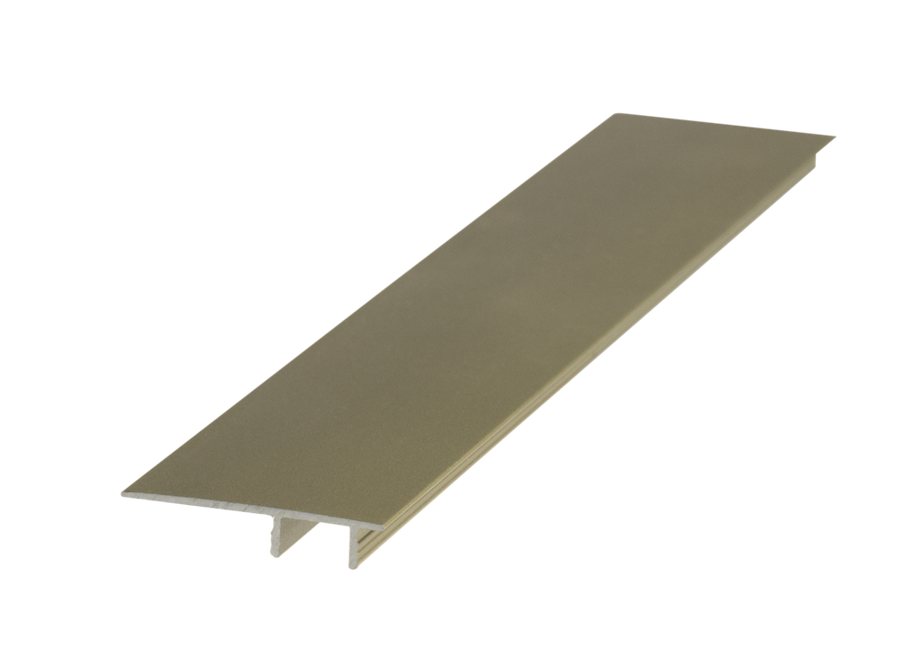 [3070AC] ALUMINIUM FLOORING PROFILE VINYL END PIECE H 5 X W 24 X L 2700MM CHAMPAGNE