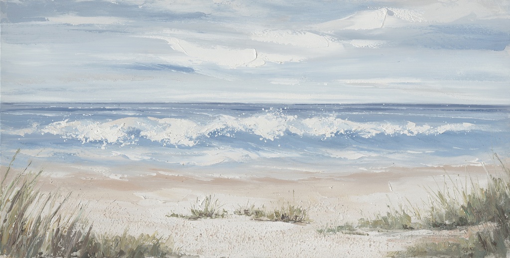 [PXYW747] OIL ON CANVAS BEACH 700X1400MM