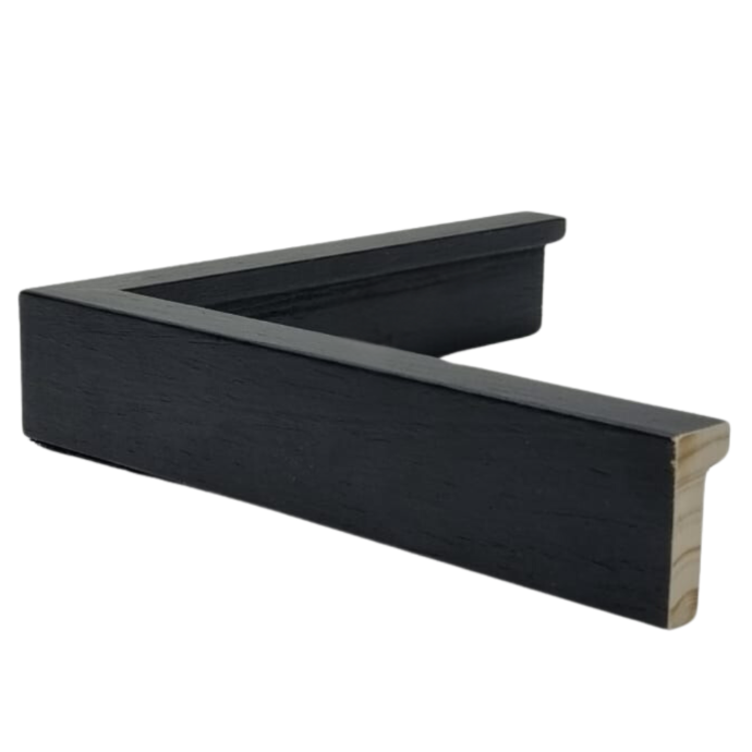 [7007B] WOOD MOULDING W 16 X H 35 X L 2900MM BLACK