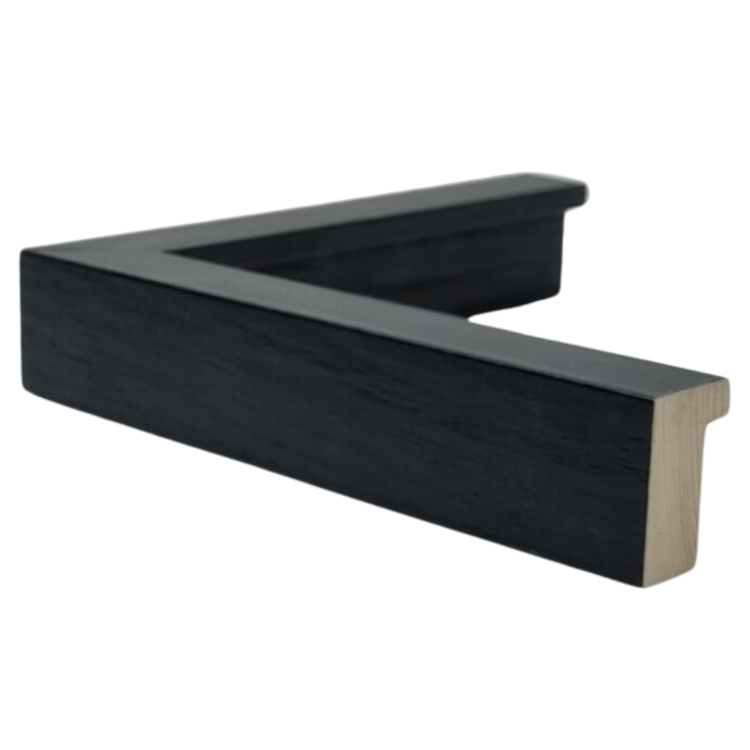 [7008B] WOOD MOULDING W 23 X H 35 X L 2900MM BLACK