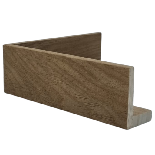 [7011A] Wood Moulding W 37 X H 54 X L 2900mm Brown (Canvas Floater 43mm) 7mm Face