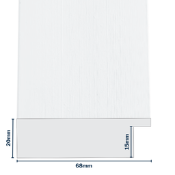 [Q915-3W] Q-Moulding W 68 X H 20 X L 2900mm White