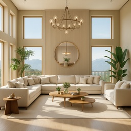 [MJ1A-25] Mirror Round 800mm Antique Gold