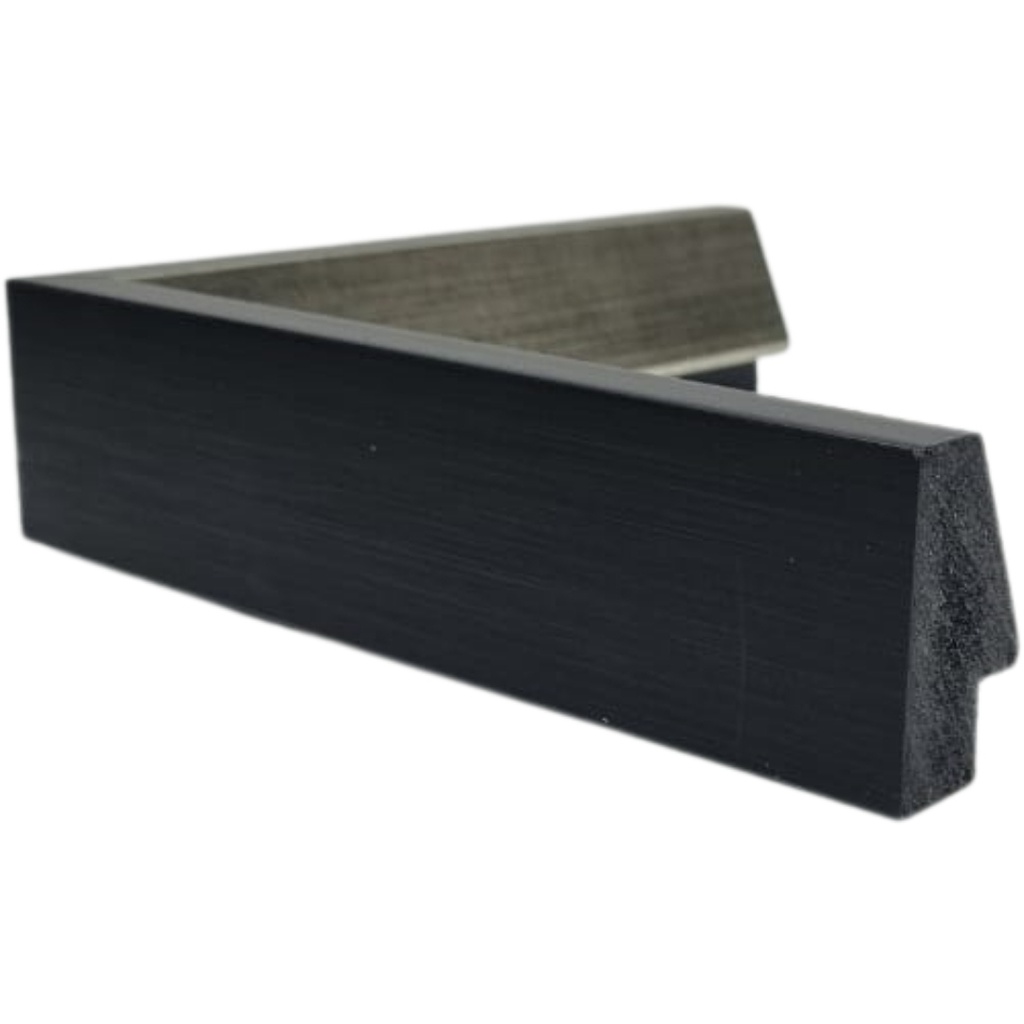 [1171M] PS MOULDING W 27 X H 50 X L 2900MM SILVER & BLACK