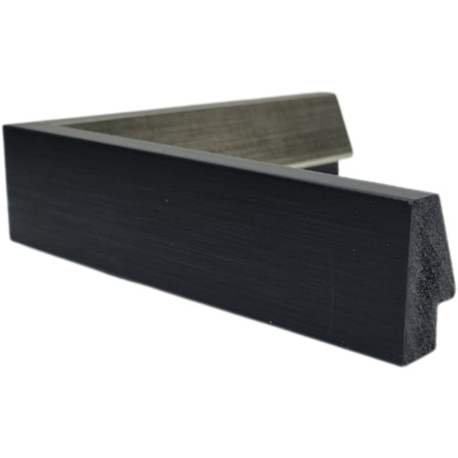 [1171M] PS Moulding W 27 X H 50 X L 2900mm Silver & Black