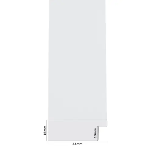 [1024-3NW] PS Moulding W 44 X H 16 X L 2900mm White