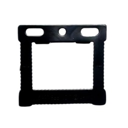 [AC285] Hanger Sawtooth Rectangle 45X50mm Black