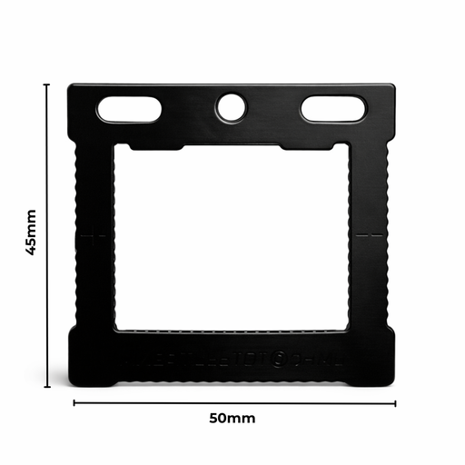 [AC285] Hanger Sawtooth Rectangle 45X50mm Black