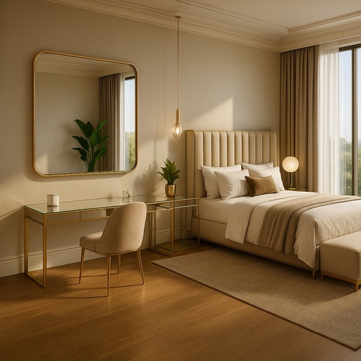 [MJ3A-26] Mirror Square 1000mm Antique Gold