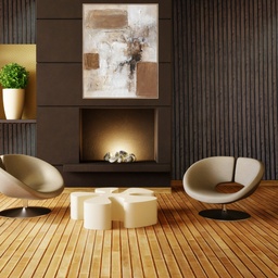 [5022-3CH.27] Wall Panel 163X10X2700mm Chestnut