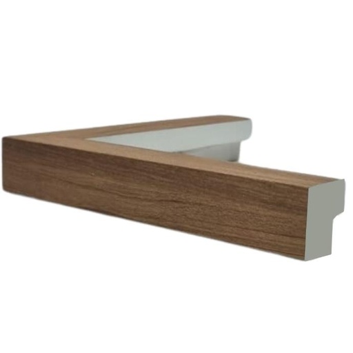 [1061-3KAW] PS Moulding W 32 X H 32 X L 2900mm Natural Kiaat With White Face