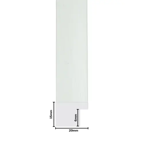 [1128-3NW] PS Moulding W 20 X H 15 X L 2900mm White