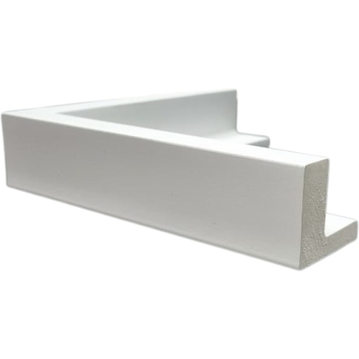 [1139AW] PS Moulding W 52 X H 45 X L 2900mm White (Canvas Floater 33mm) Dual Face 10/20mm