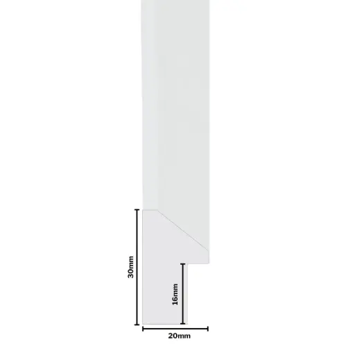 [1161AW] PS Moulding W 20 X H 30 X L 2900mm White