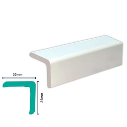 [3059WN] HDPS Corner Protector  H 35 X W 35 X L 2700mm White