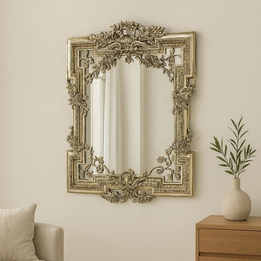 [HX007D] Mirror Ornate 1000X1380mm Champagne