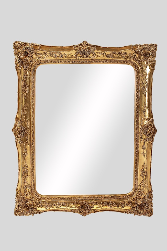 [HX020] MIRROR ORNATE 1350X1640MM GOLD