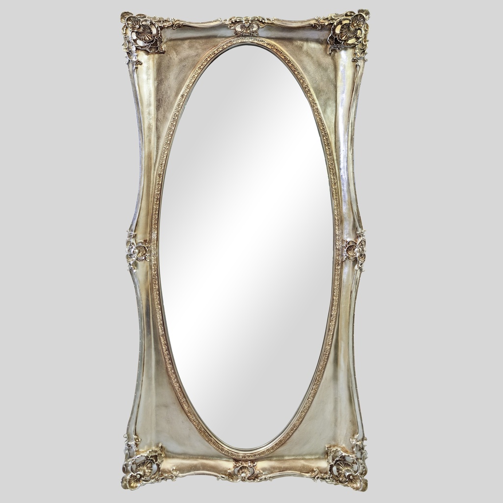 [HX021] MIRROR ORNATE STANDING 900X1830MM CHAMPAGNE