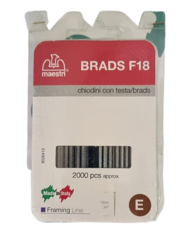[AC503] BRAD NAILS F18 2000 PER BOX