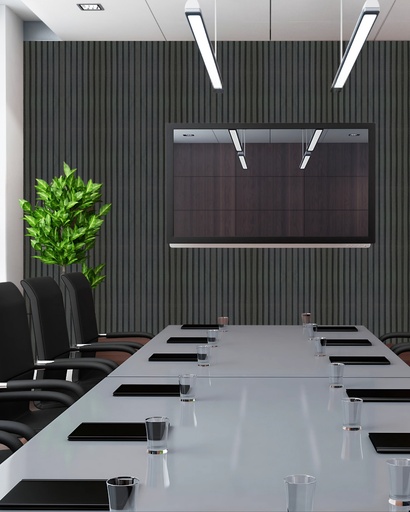 [5211C] Wall Panel 300X21X2700mm Acoustic Charcoal