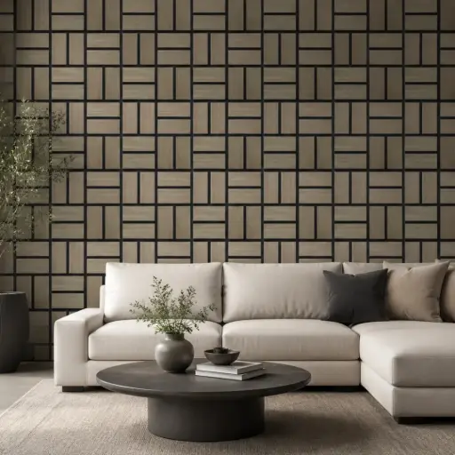 [5212C] Wall Panel 765X380mm Acoustic Chestnut