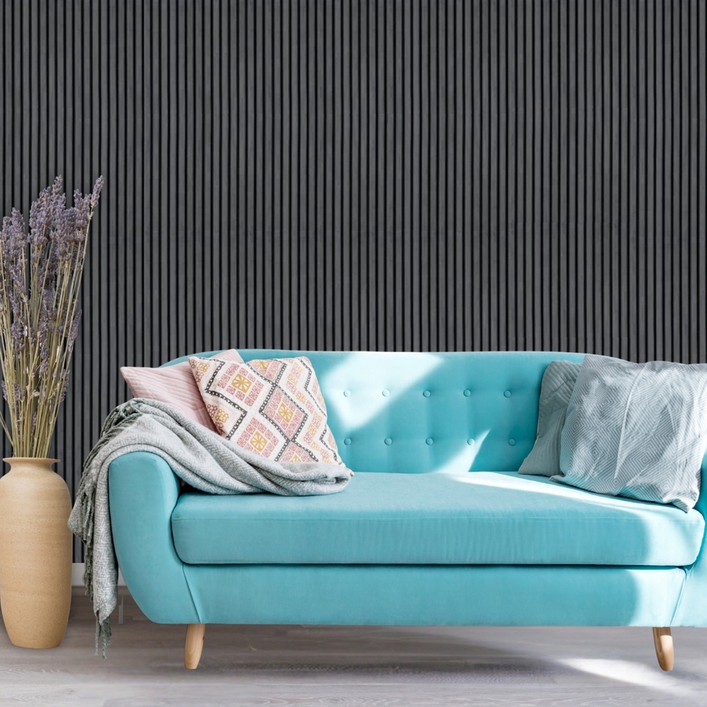[5018-3H.24] WALL PANEL 120X10X2400MM CHARCOAL