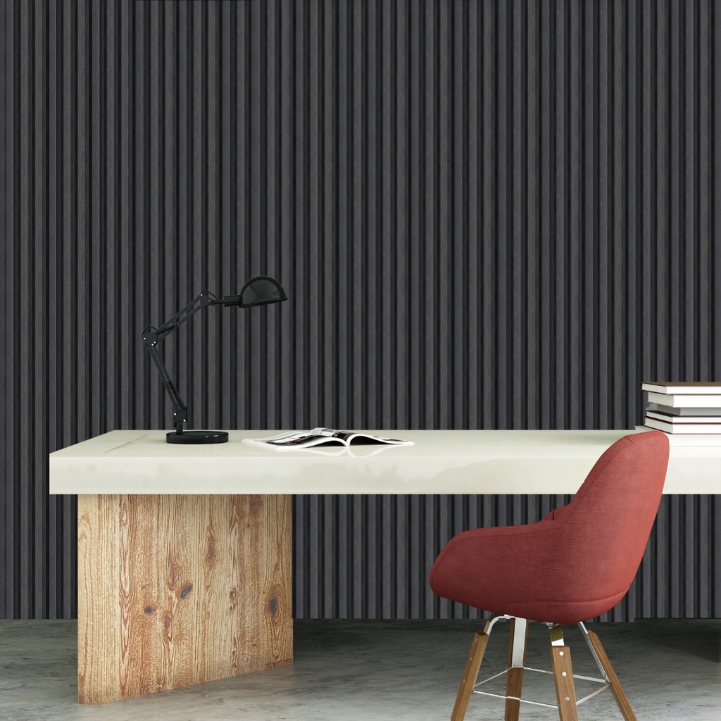 [5100B] Wall Panel PVC 160X23X2700mm Charcoal