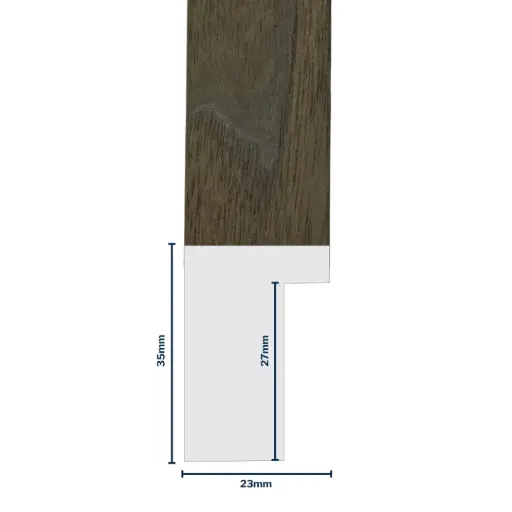 [7008AW] Wood Moulding W 23 X H 35 X L 2900mm American Walnut