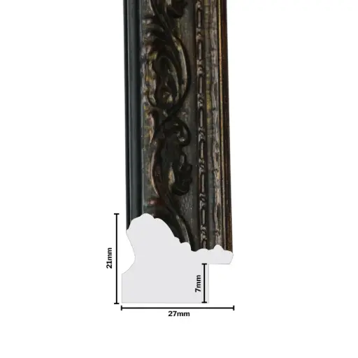 [1167-1E] PS Moulding W 27 X H 21 X L 2900mm Bronze