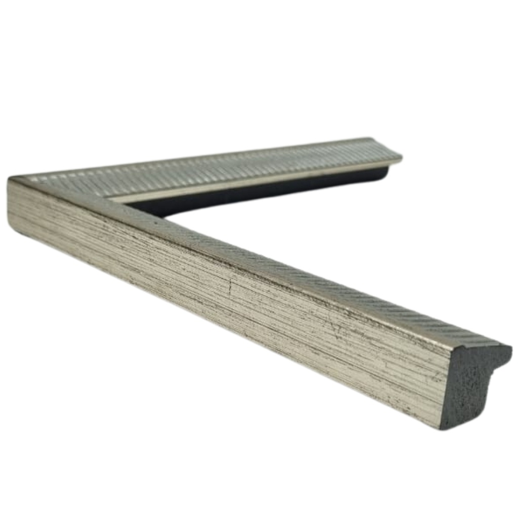 [1018G] PS MOULDING W 24 X H 20 X L 2900MM BRIGHT SILVER
