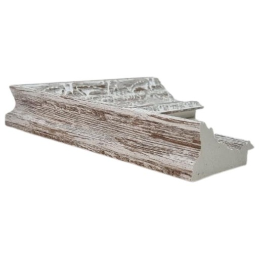 [749I] PS Moulding W 76 X H 36 X L 2900mm Antique White Wash