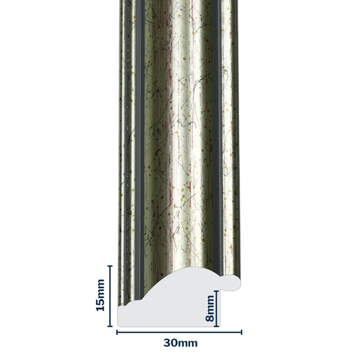 [Q900D] Q-Moulding W 30 X H 15 X L 2900mm Silver