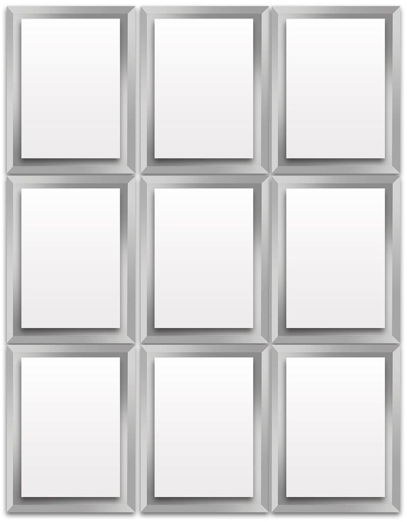 [MC026] MIRROR RECTANGLE BLOCKS 900X600MM