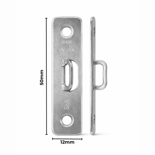 [﻿AC403281﻿] ﻿Hanger 2 Hole Steel Wire 12X50mm 100 Pack Silver﻿