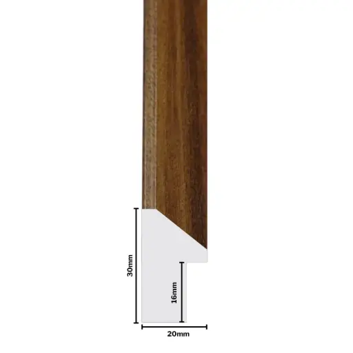 [1161F] PS Moulding W 20 X H 30 X L 2900mm Natural Kiaat