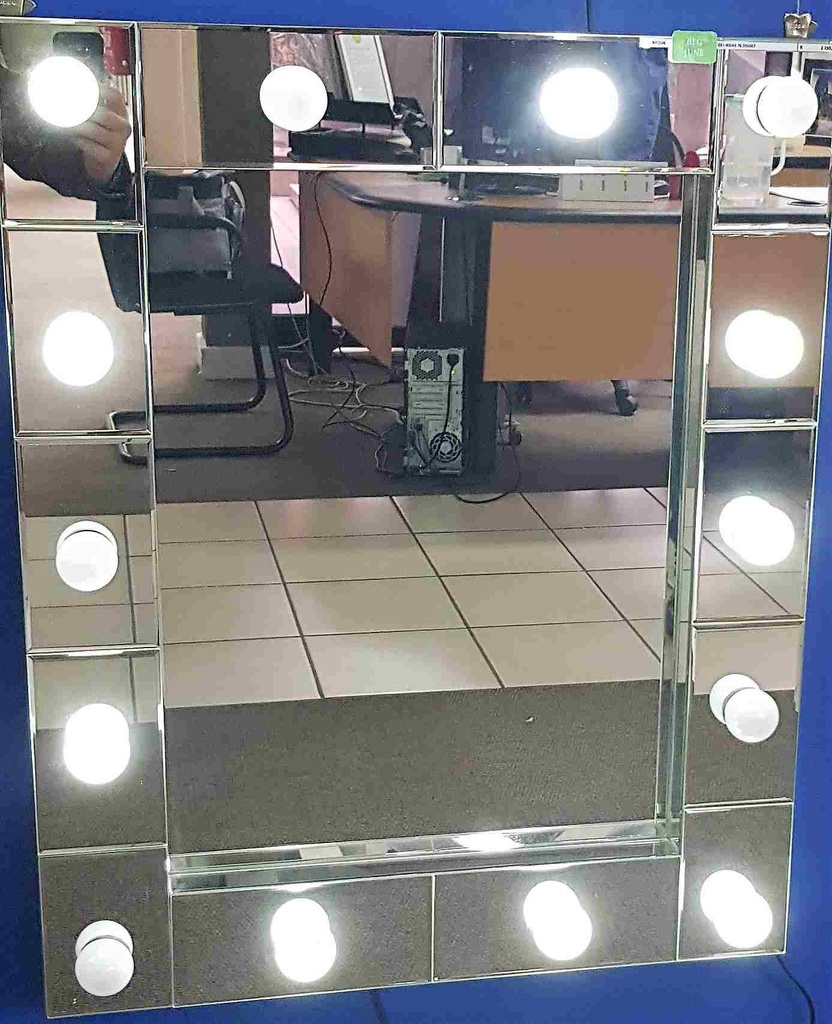 [MC046] MIRROR RECTANGLE WITH GLOBES 780X640MM