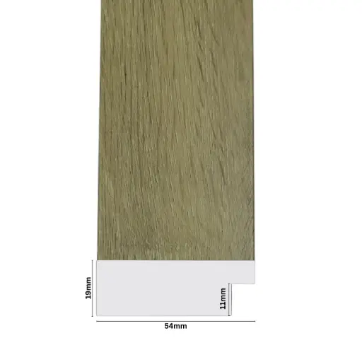[1135B] PS Moulding W 54 X H 19 X L 2900mm Weatherwood