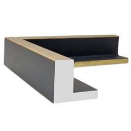 [1139Z] PS Moulding W 52 X H 45 X L 2900mm Gold (Canvas Floater 33mm) Dual Face 10/20mm