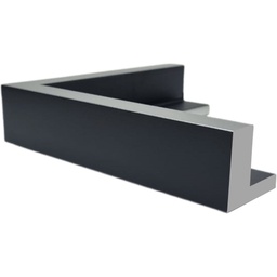 [1139P] PS Moulding W 52 X H 45 X L 2900mm Black & Silver (Canvas Floater 33Mm) Dual Face 10/20Mm