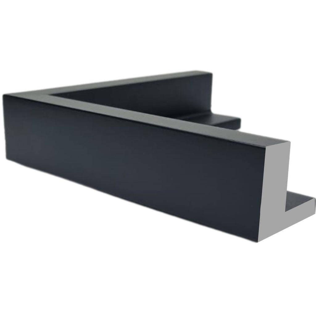 [1139M] PS Moulding W 52 X H 45 X L 2900mm Black (Canvas Floater 33mm) Dual Face 10/20mm