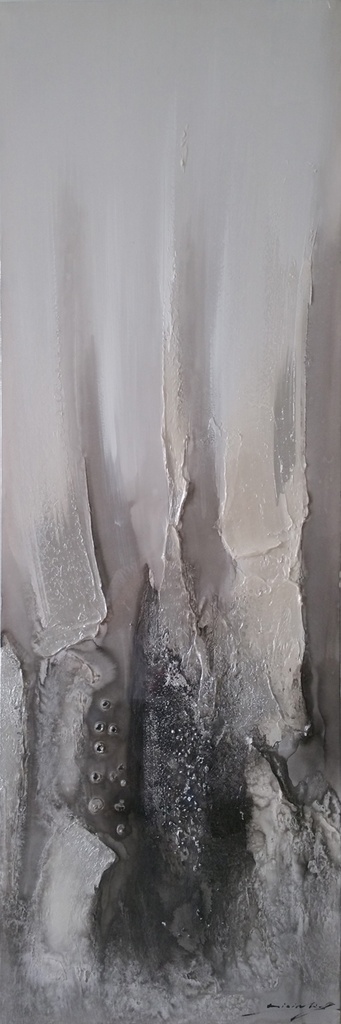 [DY036] OIL ON CANVAS ABSTRACT 1500X500MM