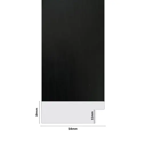 [1040F] PS Moulding W 54 X H 19 X L 2900mm Black