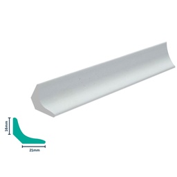 [ERP008W-S] HDPS Scotia H 21 X W 16 X L 2700mm White