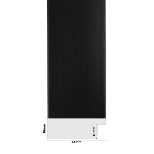 [1024F] PS Moulding W 44 X H 16 X L 2900mm Black