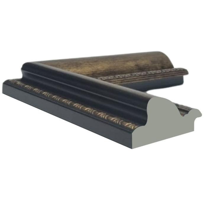 [1113A] PS MOULDING W 72 X H 34 X L 2900MM ANTIQUE GOLD